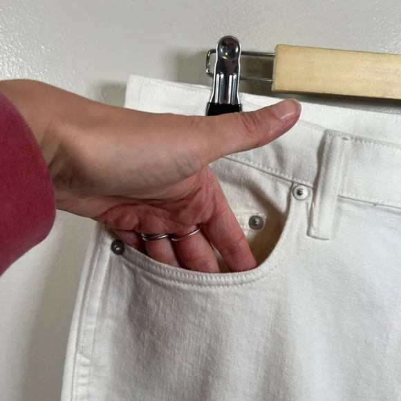 Simon Miller W013 Straight Leg Jeans Size 30 Ivory White High Rise Denim - Picture 5 of 12